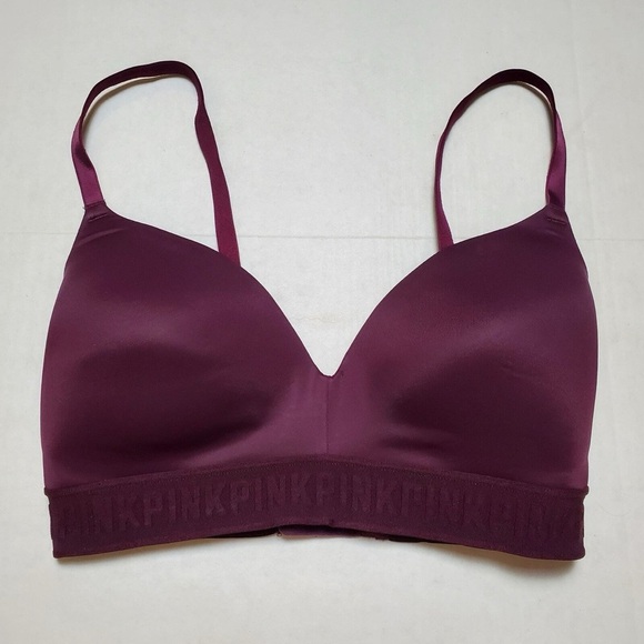 PINK Victoria's Secret Other - PINK Victoria's Secret Wear Everywhere Wireless Lightly Lined Bra Purple Sz 36D